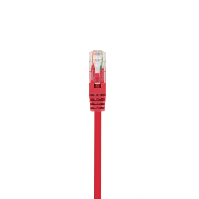DYNAMIX 5m Cat5e Red UTP Patch Lead (T568A Specification) 100MHz 24AWG Slimline