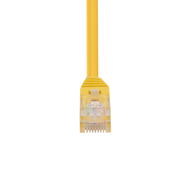 DYNAMIX 1m Cat5e Yellow UTP Patch Lead (T568A Specification) 100MHz 24AWG Slimli