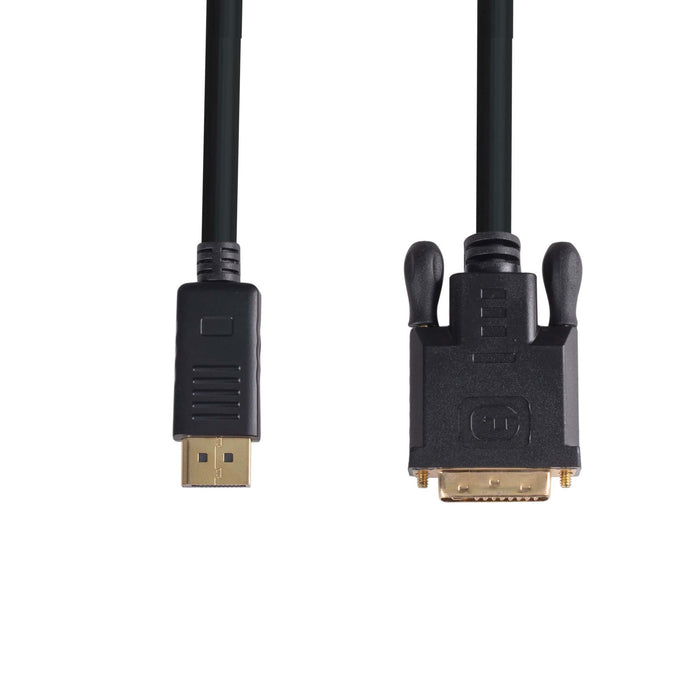 DYNAMIX 1.5M DisplayPort Source to DVI-D Monitor Male Active Converter. Max Res