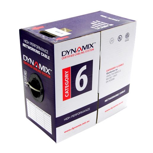 DYNAMIX 305m Cat6 Blue UTP STRANDED Cable Roll, 250MHz, 24AWGx4P, PVC Jacket. Su