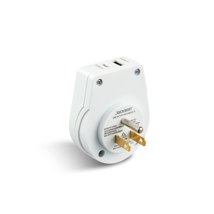 Travel Adaptor USB 1x USB-C  NZ/AUS Plugs for use in USA, Canada & More.