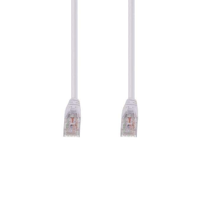 DYNAMIX 3m Cat6 White  UTP Patch Lead (T568A Specification) 250MHz 24AWG Slimlin