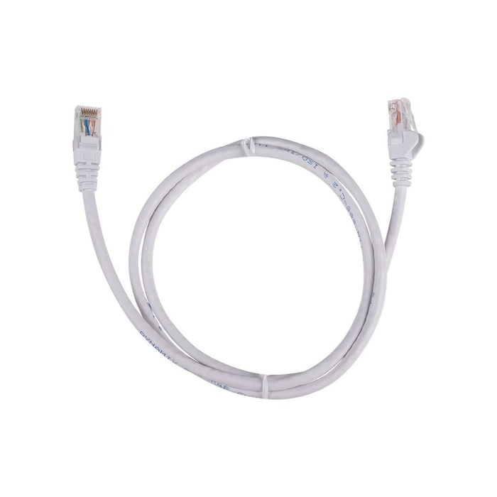 DYNAMIX 3m Cat6 White  UTP Patch Lead (T568A Specification) 250MHz 24AWG Slimlin