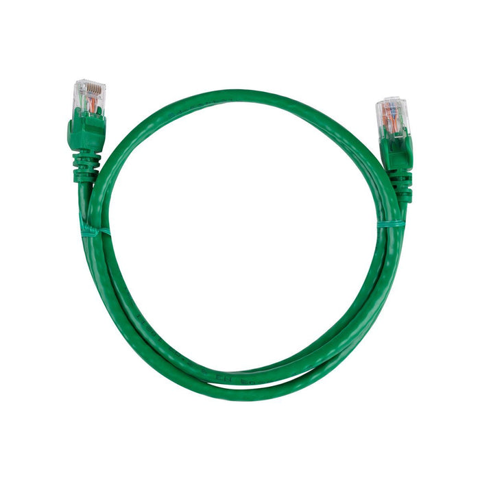 DYNAMIX 5m Cat6 Green UTP Patch Lead (T568A Specification) 250MHz 24AWG Slimline