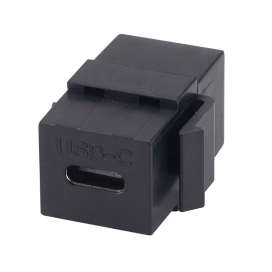 DYNAMIX USB-C 3.1 Keystone Jack Female to Female Connectors Black