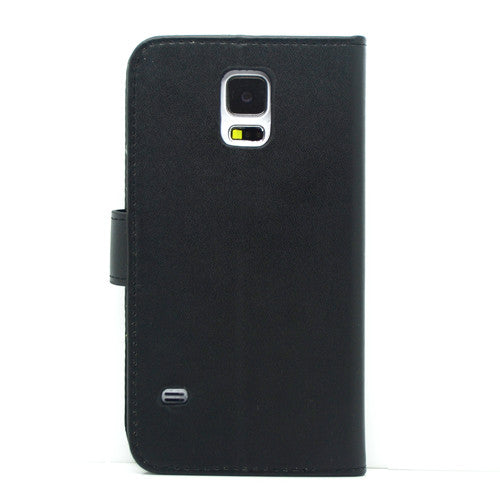 Samsung S5 Wallet Leather Gel Case 64GB GLASS SP