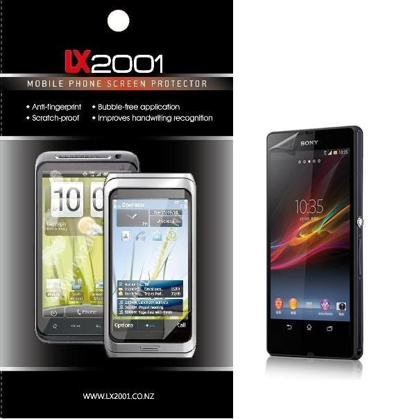 Sony Xperia Z Gel Leather Case Screen Protector