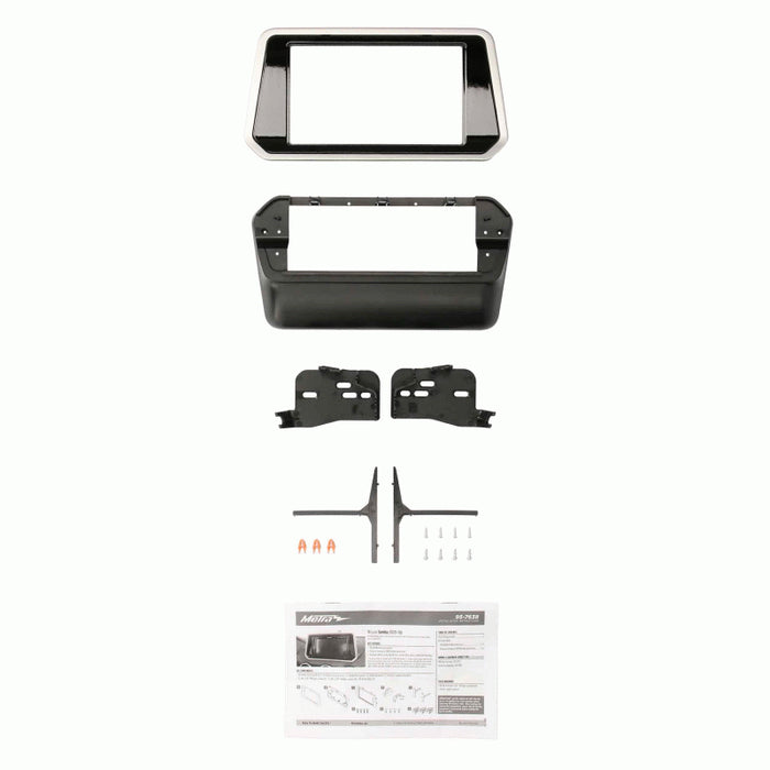 Fitting Kit Nissan Sentra 2020 - Up Double Din (Gloss Black / Silver Trim)