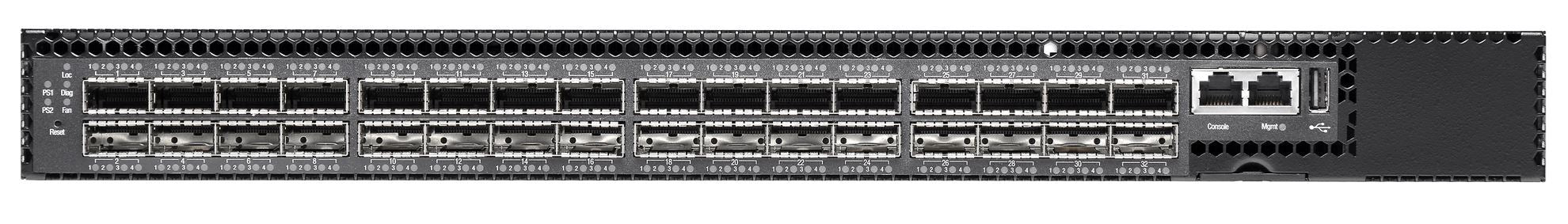 EDGECORE 32 Port (32x 40G) QSFP+ compact 1RU Switch. Broadcom Trident II+ 1.28Tb