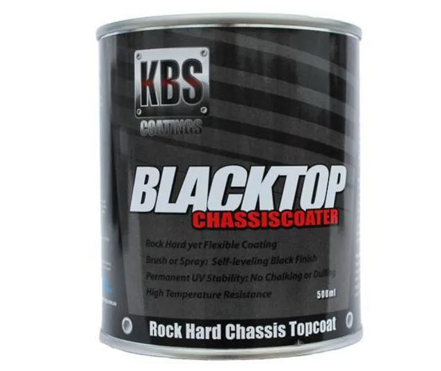 KBS Blacktop Permanent UV Top Coat Chassis Coater Satin 500ML 8302
