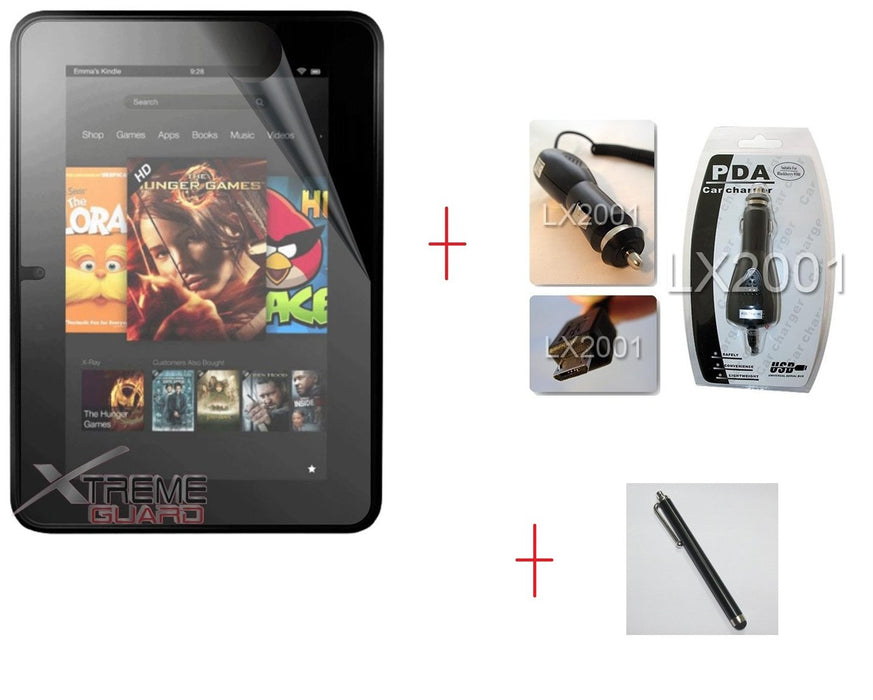 Kindle fire hd 7" Screen Protector Charger Stylus