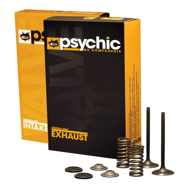 INLET VALVE KIT PSYCHIC MX INCLUDES 2 VALVES 2 SPRINGS RETAINERS & SEATS YAMAHA YZ450F 14-17