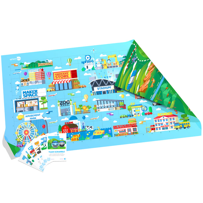 Sphero City & Golf Code Mat + Activity Card Set